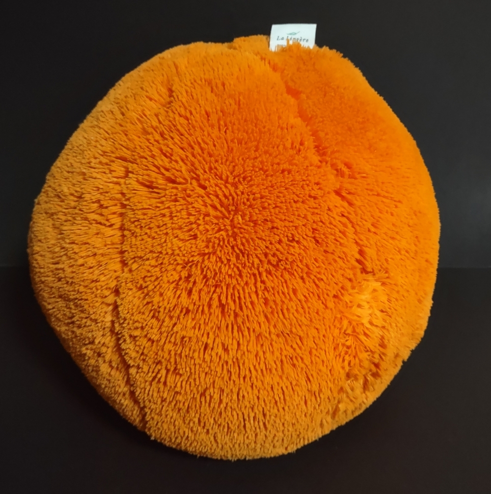 Simons Large Orange Basketball Plush 11" Round Pillow La Lingere